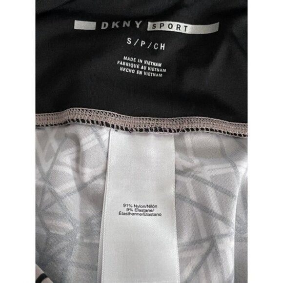 DKNY Sport Leggings Women’s Size Small Geometric Athletic Yoga - Picture 7 of 8